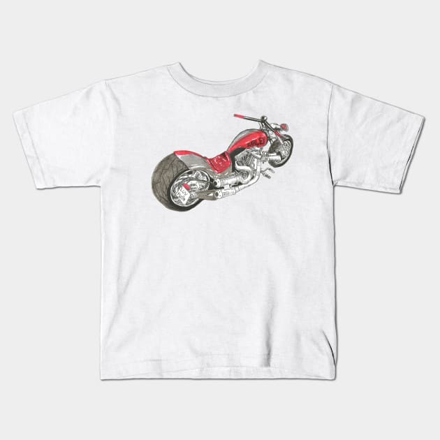 Harley's Ride Kids T-Shirt by Créa'RiBo